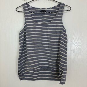 Broadway & Broome Striped 100% Cotton Tank Top Women’s Size M